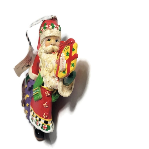 Kurt Adler Santa Claus Ornament Side View Santa's World Christmas - Picture 3 of 8